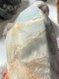 Blue Amphibole Blue Tara Statement Tower for Home Decor WOLFIE