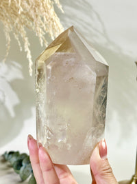 SOLEIL Citrine Pink Lithium Quartz Tower