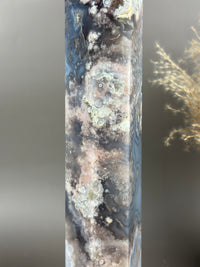 GISELLE Statement Flower Agate 13.25” Tower
