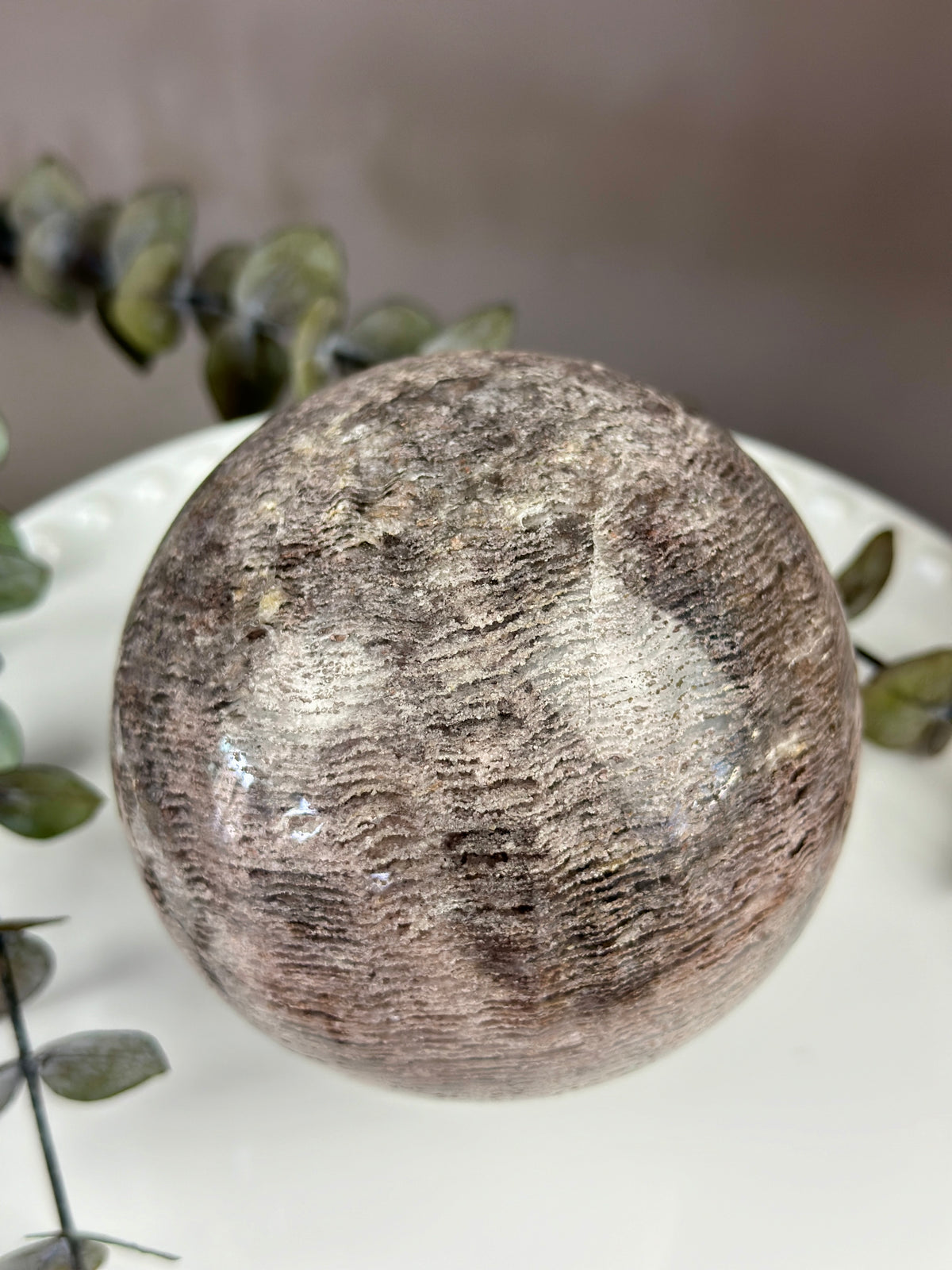 LUNA Statement Pink Lithium Sphere 100mm // 4”