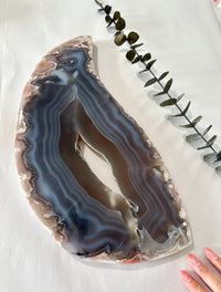 Slab #FAS8 Blue Banded Flower Agate Slab