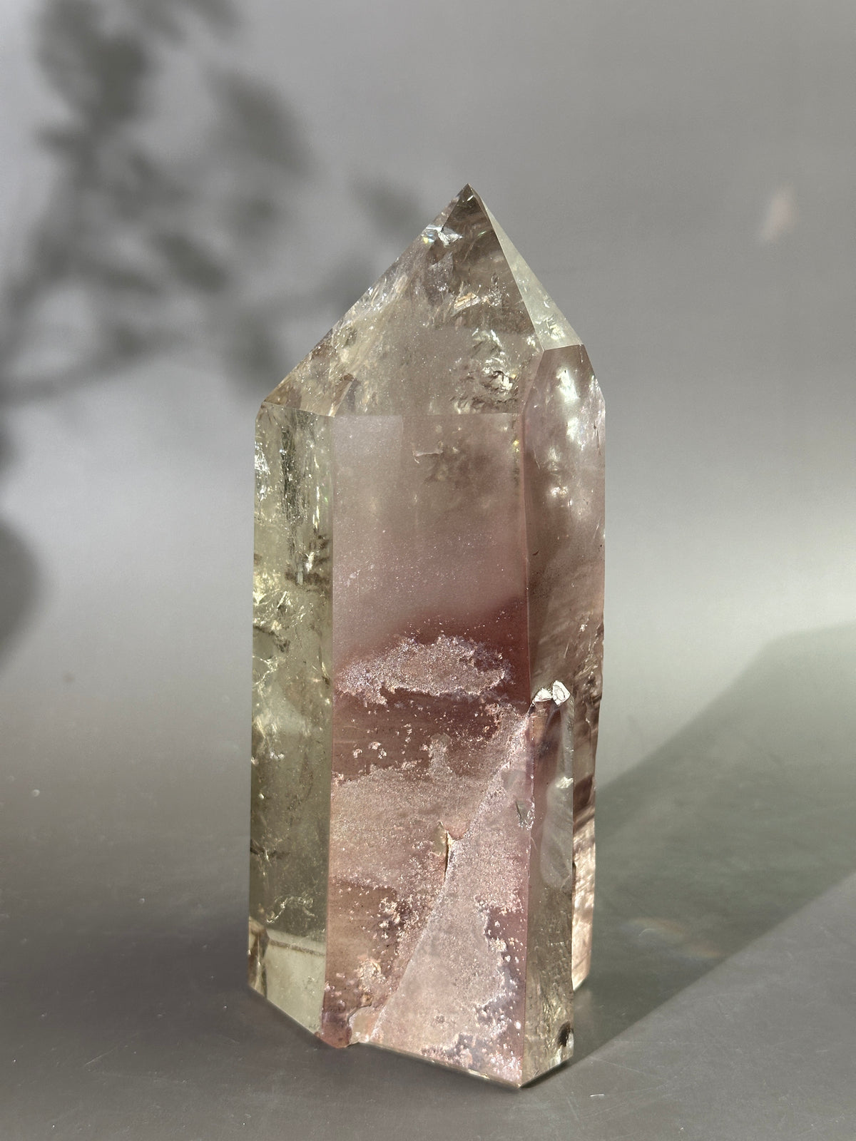 Pink Lithium Smoky Quartz Statement Tower MAGNOLIA