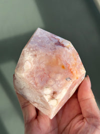 Pink Carnelian Flower Agate XL Freeform #4