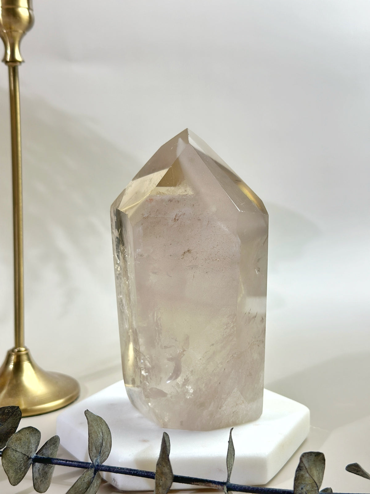 SOLEIL Citrine Pink Lithium Quartz Tower