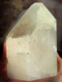 Green Chlorite Phantom Quartz Tower Large Chunky MATCHA LATTE