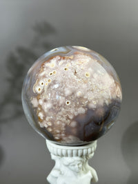 MAVIS 102mm Moody n Groovy Statement Flower Agate Sphere