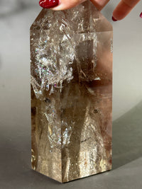 Pink Lithium Smoky Quartz Statement Tower MAGNOLIA