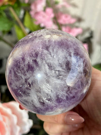 Amethyst Flower Agate Sphere MOSCATO