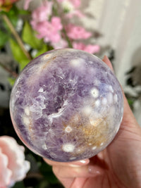 Amethyst Flower Agate Sphere MOSCATO