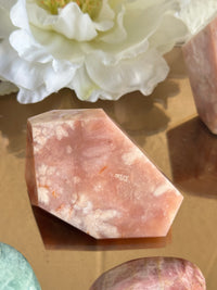 Pink Carnelian Flower Agate XL Freeform #6
