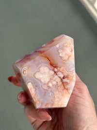 Pink Carnelian Flower Agate XL Freeform #2
