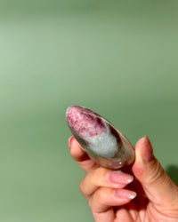 Pink Tourmaline Smoky Quartz Blue Cleavelandite Russian Palm Stone