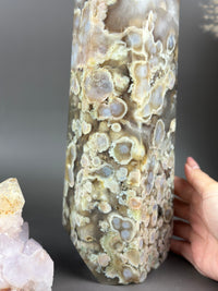 PYTHON 🐍 XXXL Statement Flower Agate Tower 16.25”