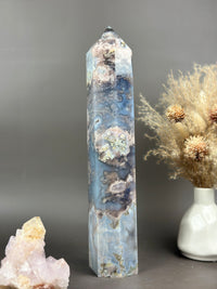 GISELLE Statement Flower Agate 13.25” Tower