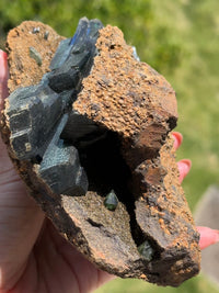 Lustrous Green Vivianite Specimen