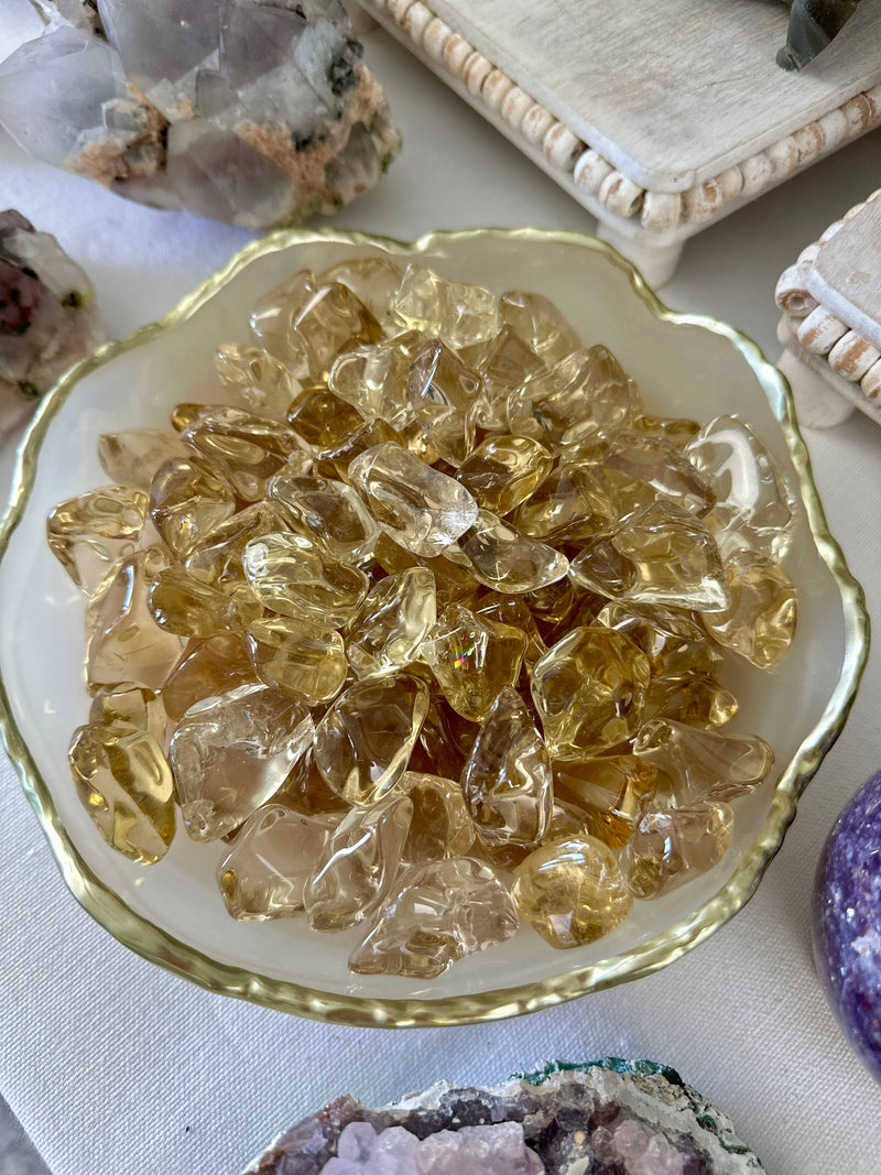 Natural Citrine Tumbles