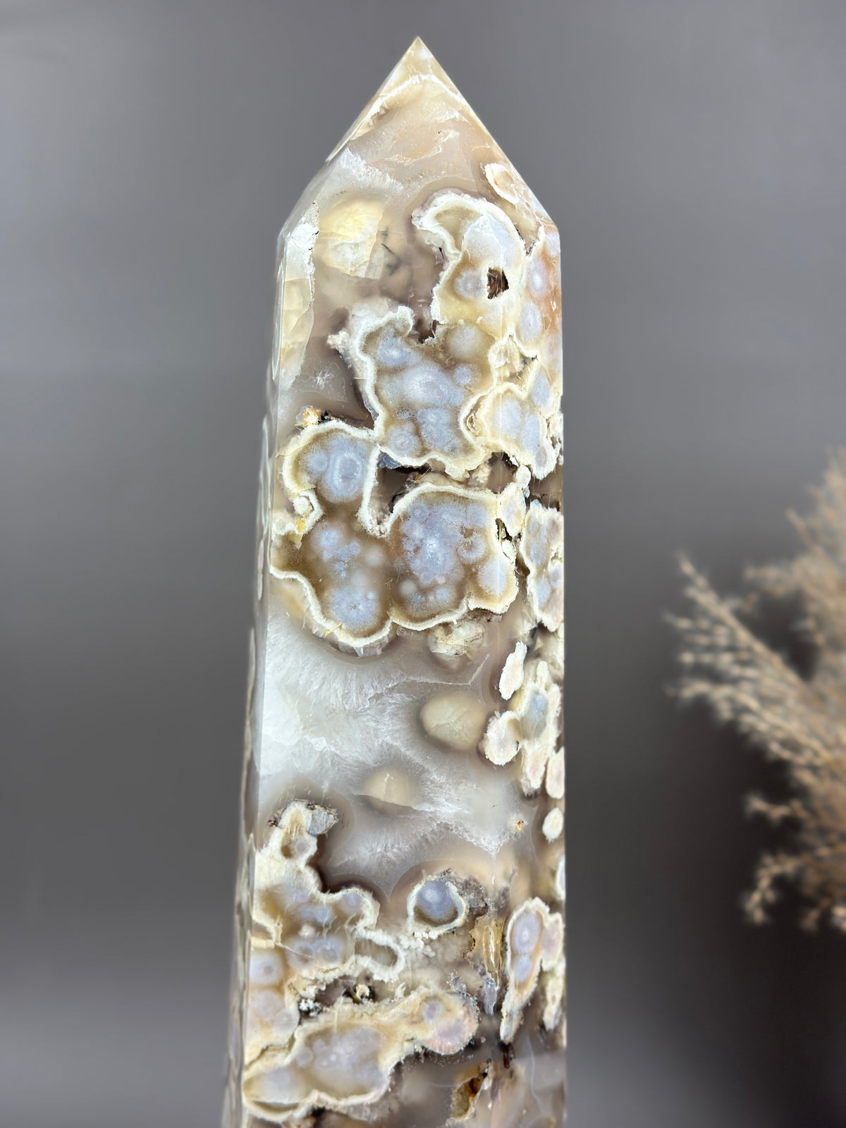 PYTHON 🐍 XXXL Statement Flower Agate Tower 16.25”
