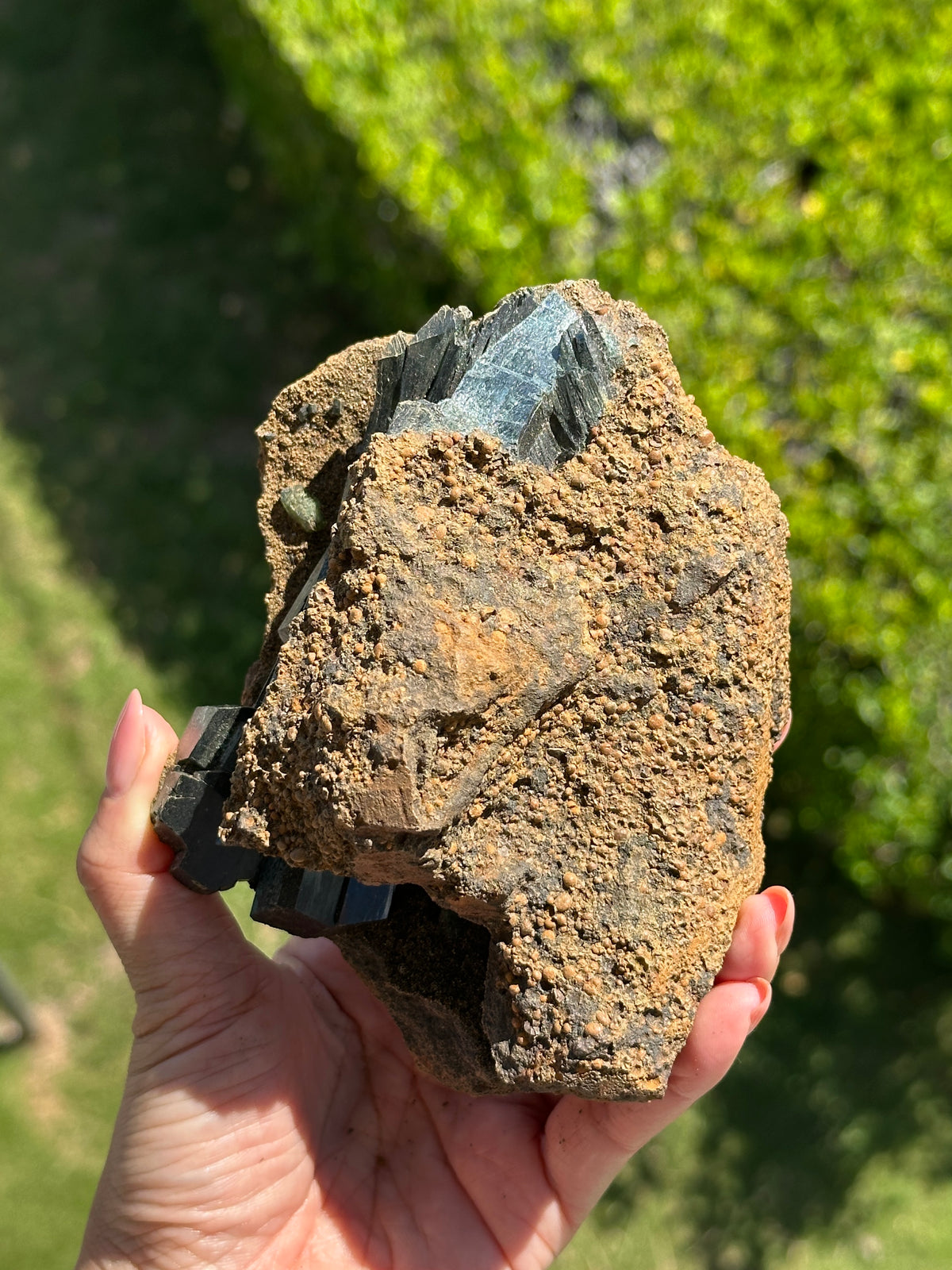 Lustrous Green Vivianite Specimen