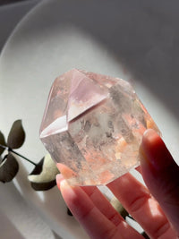 Pink Lithium Quartz Tower | Collectible Crystal Decor | BLUSH ICE