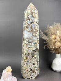 PYTHON 🐍 XXXL Statement Flower Agate Tower 16.25”