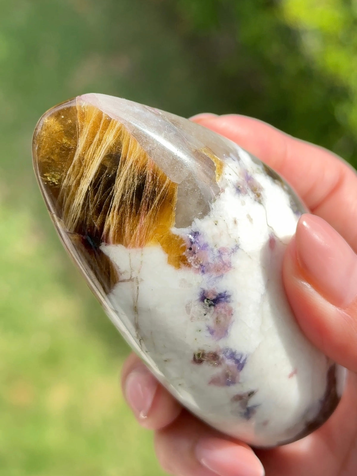 Tourmaline Oversized Palm Stone Freeform