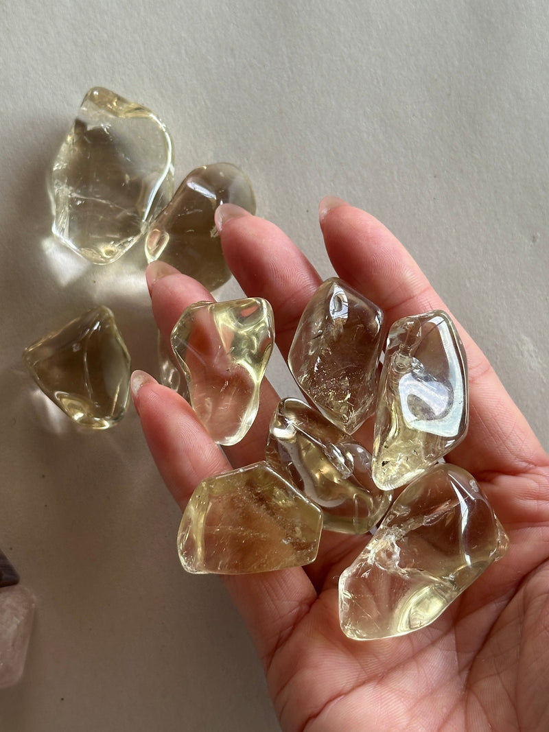 Natural Citrine Tumbles