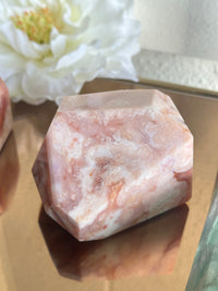 Pink Carnelian Flower Agate XL Freeform #5