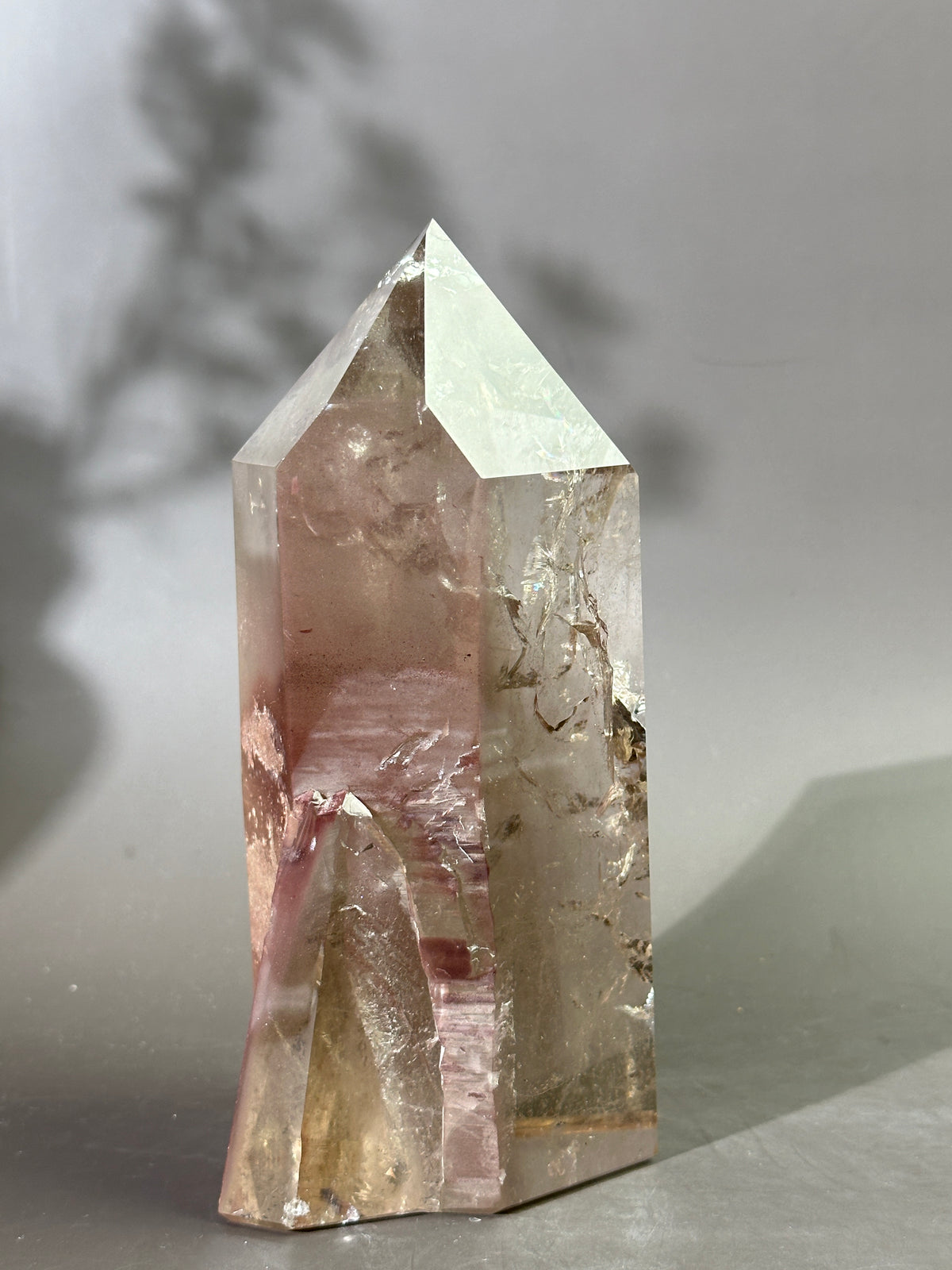 Pink Lithium Smoky Quartz Statement Tower MAGNOLIA