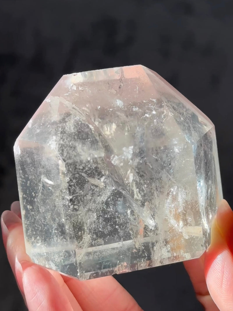 Pink Lithium Quartz Tower BLUSH ICE