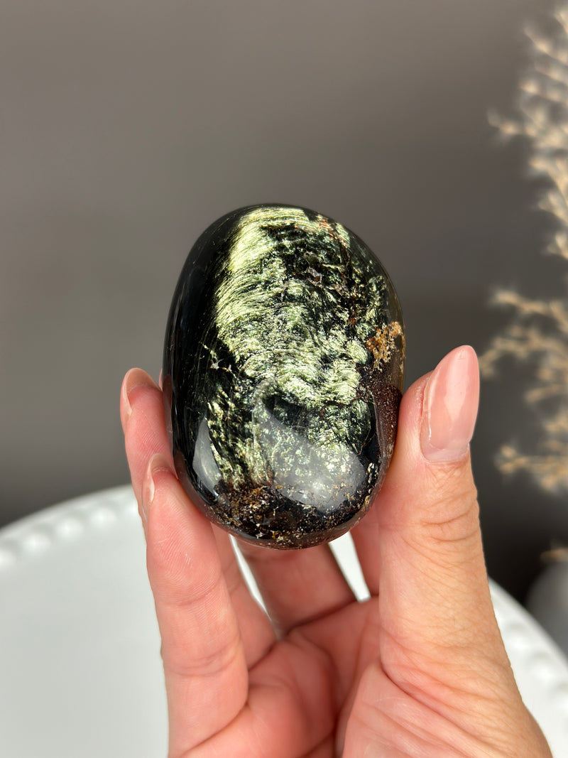 Tetra Phlogopite Oblong Palm Pocket Stone