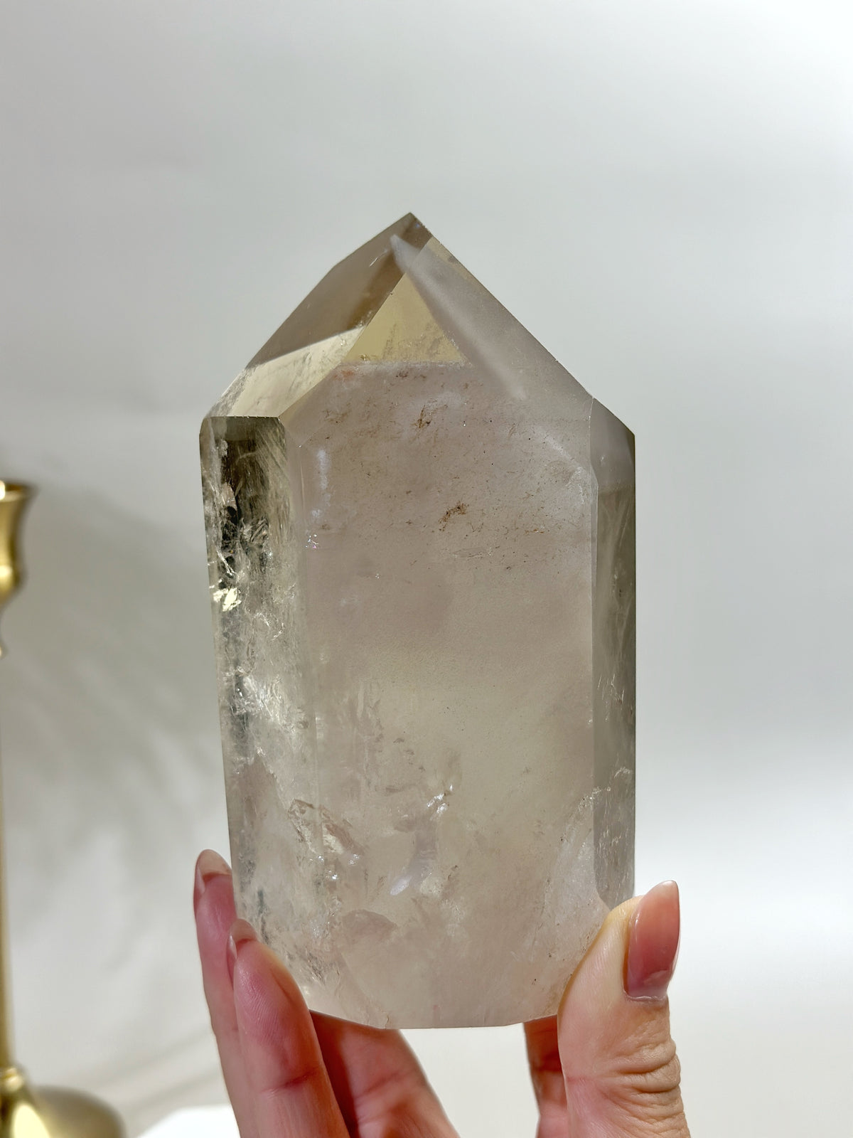 SOLEIL Citrine Pink Lithium Quartz Tower