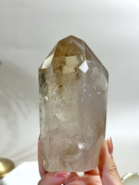 SOLEIL Citrine Pink Lithium Quartz Tower