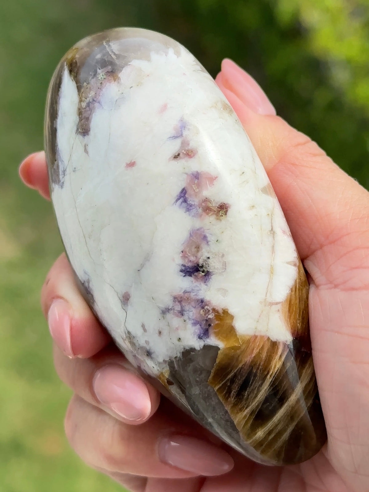 Tourmaline Oversized Palm Stone Freeform