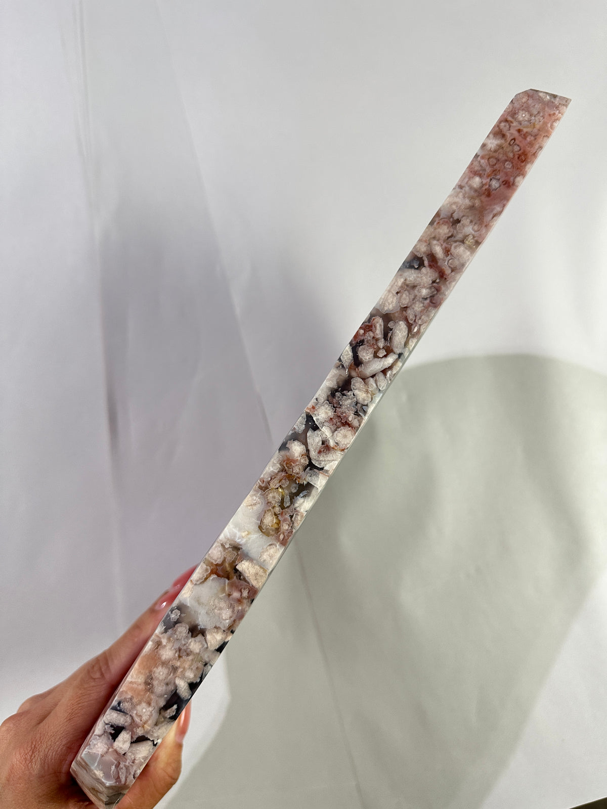 Slab #FAS7 Blue Banded Flower Agate Slab