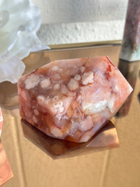 Pink Carnelian Flower Agate XL Freeform #3