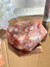 Pink Carnelian Flower Agate XL Freeform #3