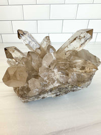 ELYSIAN Natural Citrine Cathedral Quartz Cluster w/ Radon Spots (STAR COLLECTION)