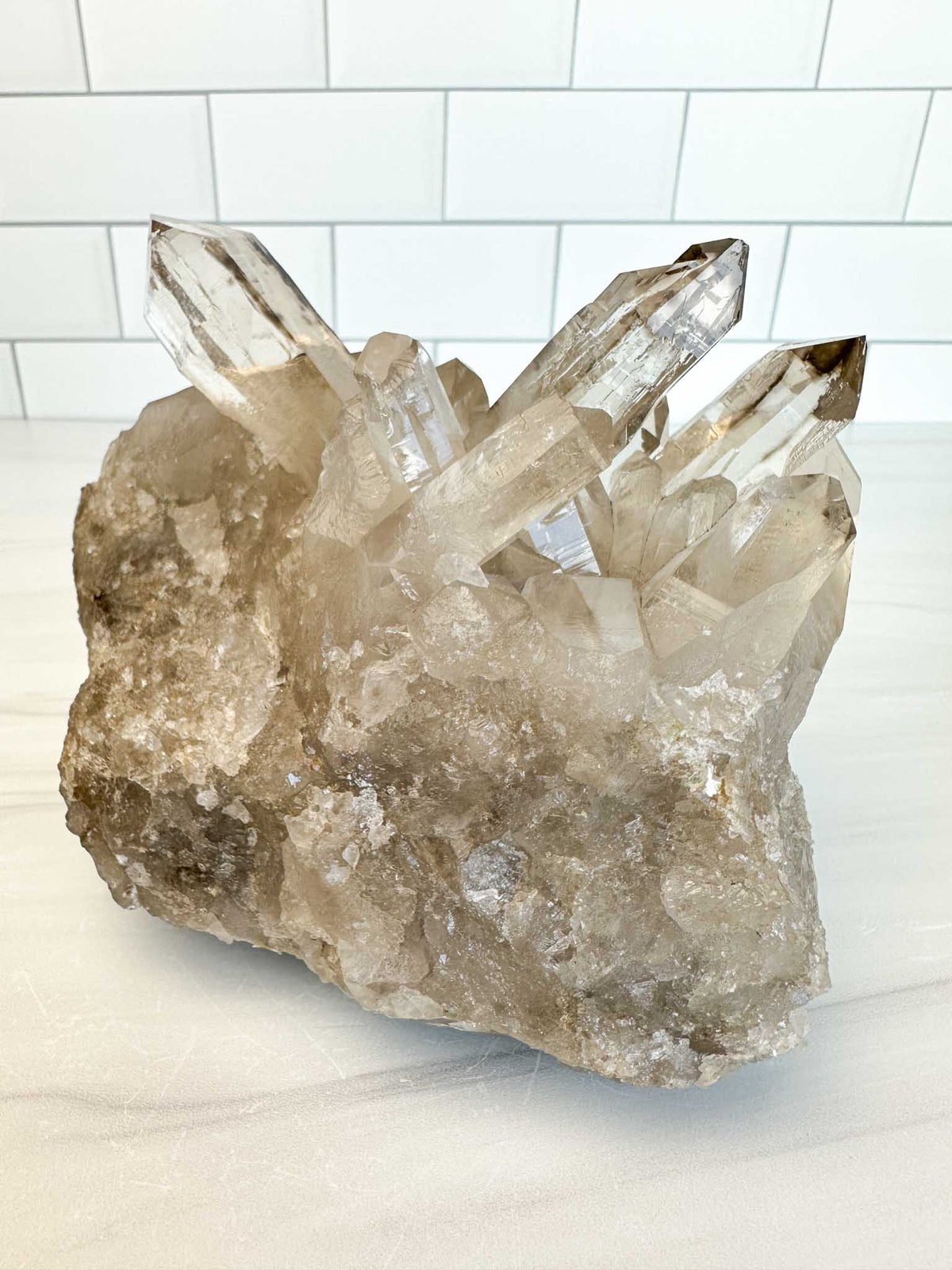 ELYSIAN Natural Citrine Cathedral Quartz Cluster w/ Radon Spots (STAR COLLECTION)