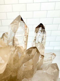 ELYSIAN Natural Citrine Cathedral Quartz Cluster w/ Radon Spots (STAR COLLECTION)