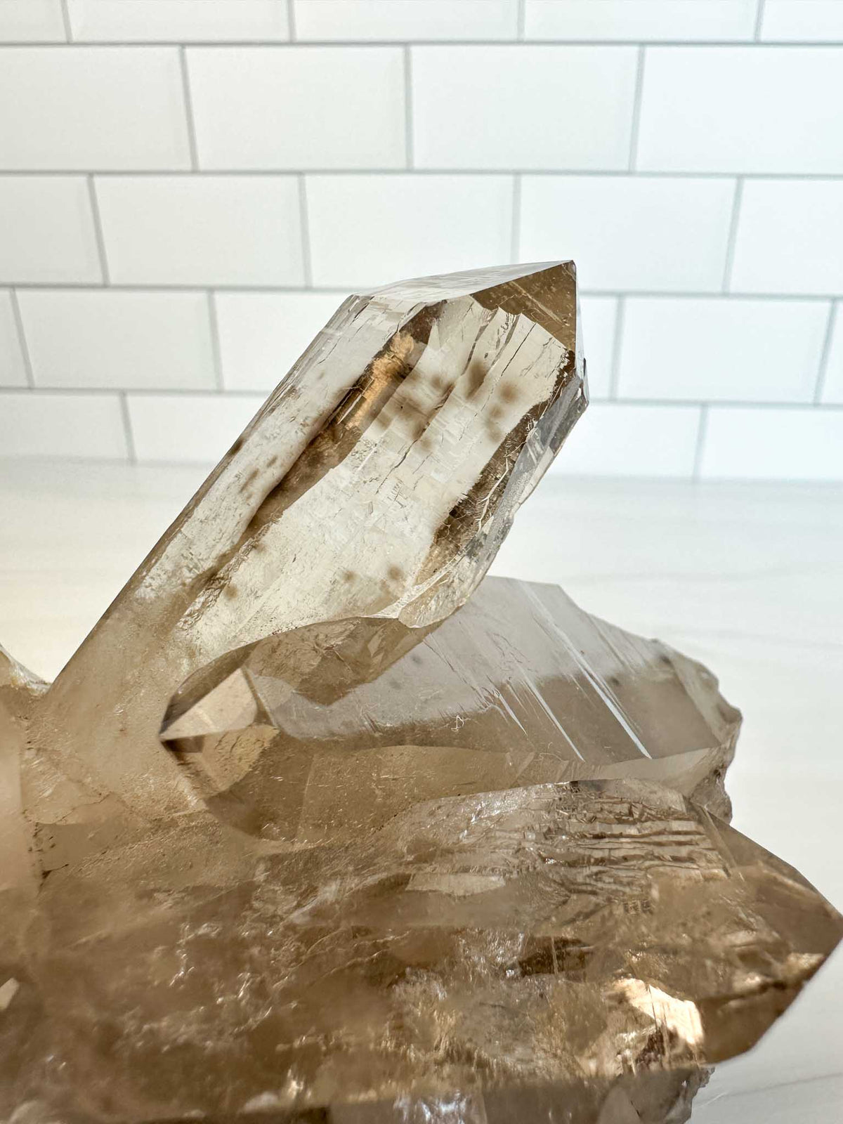 ELYSIAN Natural Citrine Cathedral Quartz Cluster w/ Radon Spots (STAR COLLECTION)