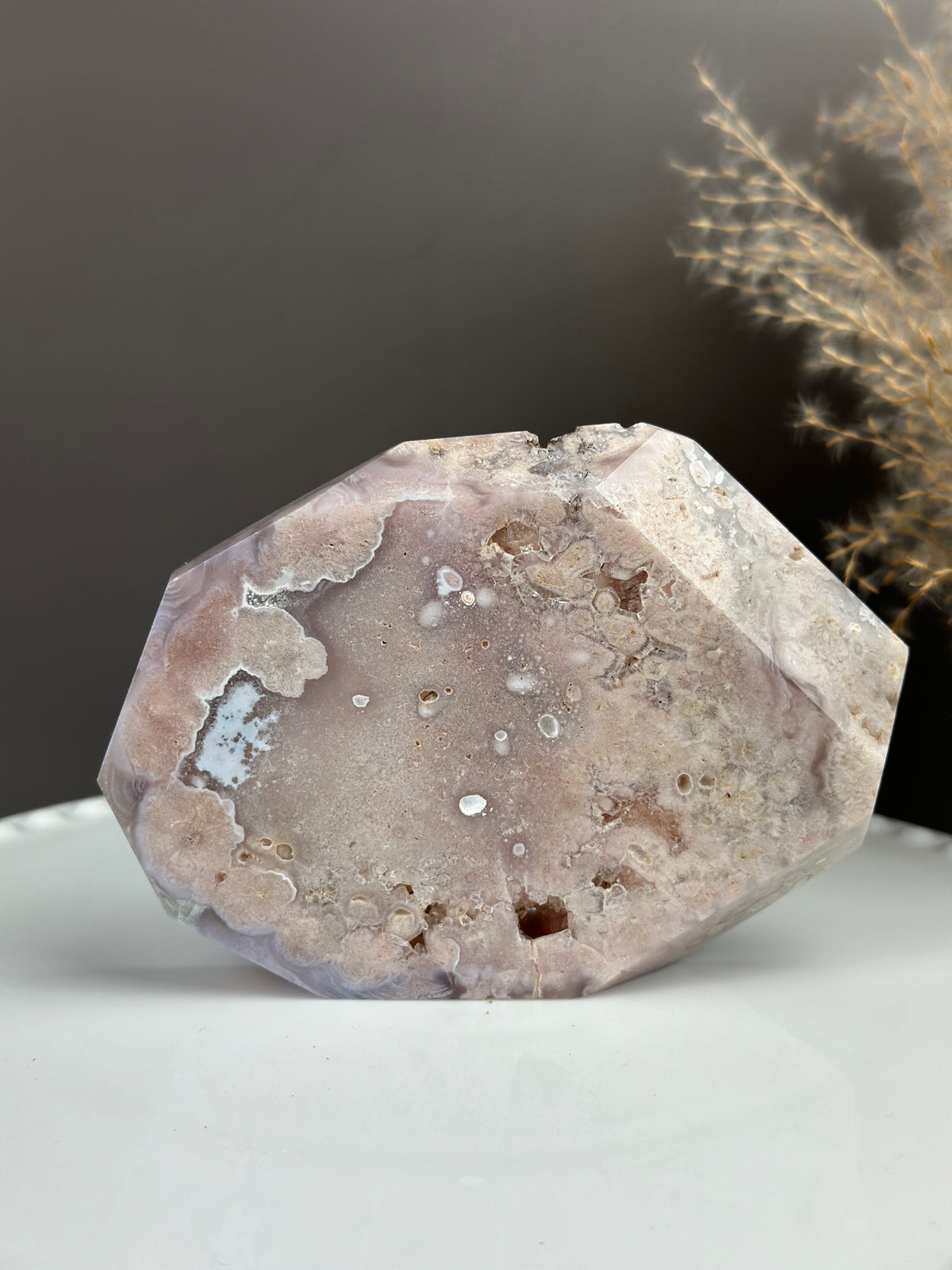 Slab Freeform Pink Amethyst x Flower Agate