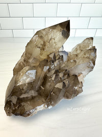 GOLDEN GRACE Natural Citrine Cathedral Quartz Cluster w/ Smoky Radon spots (STAR COLLECTION)