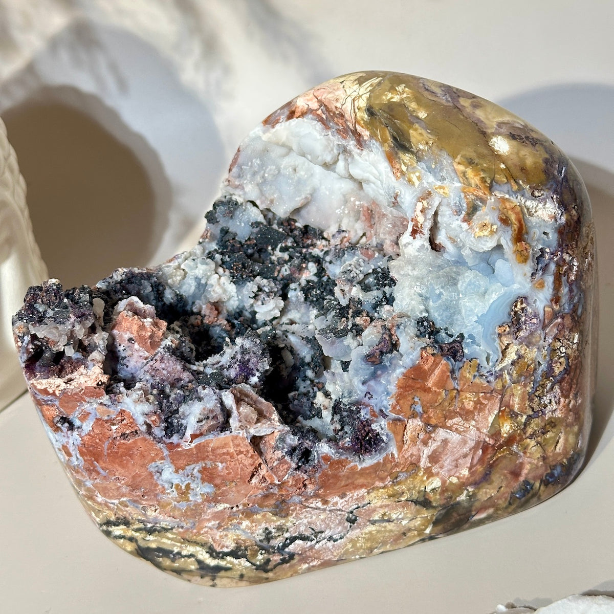 Tiffany Stone Statement Home Decor | XL Specimen Piece ultra Druzy