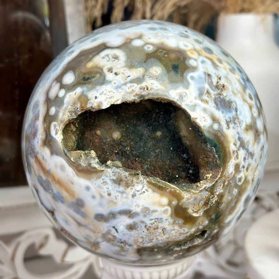 Ocean Jasper Statement Sphere | MALDIVES