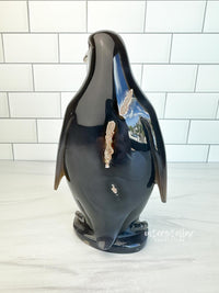 PENGUIN - Blue Agate Geode Quartz Penguin Carving
