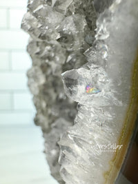 PENGUIN - Blue Agate Geode Quartz Penguin Carving