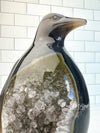 PENGUIN - Blue Agate Geode Quartz Penguin Carving