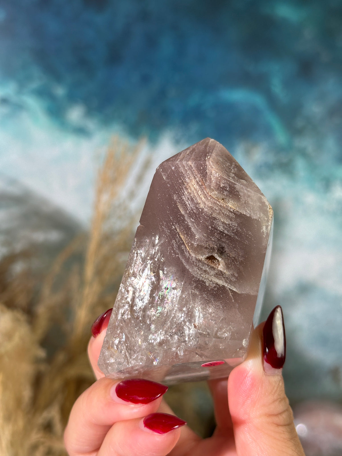 Pink Lithium Freeform Tower Unique Shape