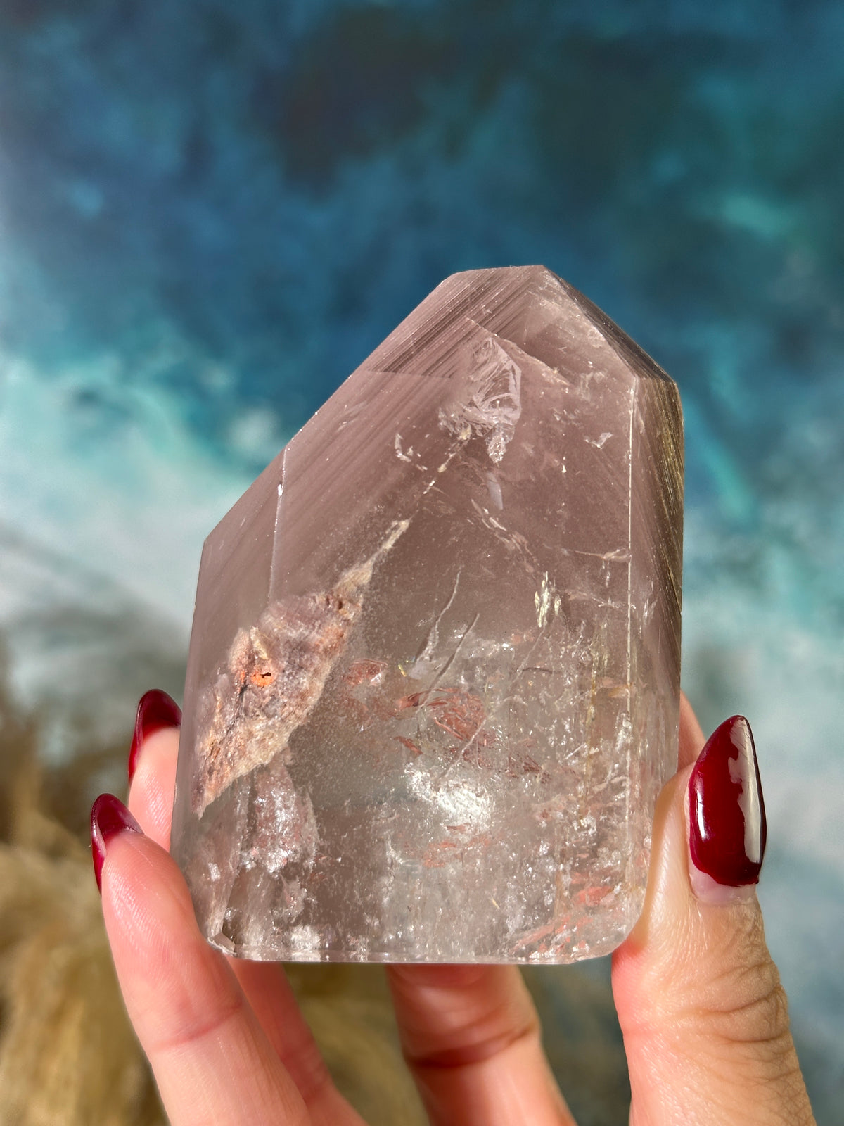 Pink Lithium Freeform Tower Unique Shape