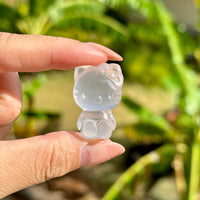 Pink Rose Quartz Kitty carving